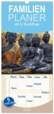 Familienplaner 2024 - All U Buddhas mit 5 Spalten (Wandkalender, 21 x 45 cm) CALVENDO