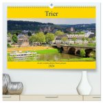 Trier - An der wunderschönen Mosel gelegen (hochwertiger Premium Wandkalender 2024 DIN A2 quer), Kunstdruck in Hochglanz