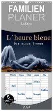 Familienplaner 2024 - L'heure bleu - Die blaue Stunde mit 5 Spalten (Wandkalender, 21 x 45 cm) CALVENDO
