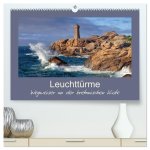 Leuchttürme - Wegweiser an der bretonischen Küste (hochwertiger Premium Wandkalender 2024 DIN A2 quer), Kunstdruck in Hochglanz