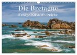 Die Bretagne - Felsige Küstenbereiche (Wandkalender 2024 DIN A3 quer), CALVENDO Monatskalender