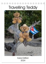 Travelling Teddy Kuba Edition 2024 (Tischkalender 2024 DIN A5 hoch), CALVENDO Monatskalender