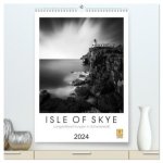 Isle of Skye - Langzeitbelichtungen in Schwarzweiß (hochwertiger Premium Wandkalender 2024 DIN A2 hoch), Kunstdruck in Hochglanz