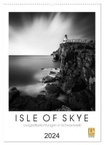 Isle of Skye - Langzeitbelichtungen in Schwarzweiß (Wandkalender 2024 DIN A2 hoch), CALVENDO Monatskalender
