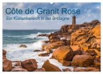 Côte de Granit Rose - Ein Küstenbereich in der Bretagne (Wandkalender 2024 DIN A2 quer), CALVENDO Monatskalender