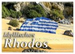 Idyllisches Rhodos (Wandkalender 2024 DIN A3 quer), CALVENDO Monatskalender