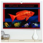 Artwork Unterwasser - Erlebnis Tauchen (hochwertiger Premium Wandkalender 2024 DIN A2 quer), Kunstdruck in Hochglanz