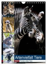 Artenvielfalt Tiere (Wandkalender 2024 DIN A4 hoch), CALVENDO Monatskalender