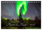 Aurora in Alaska (Tischkalender 2024 DIN A5 quer), CALVENDO Monatskalender