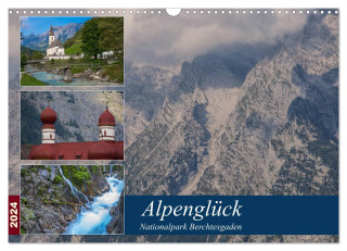 Alpenglück - Nationalpark Berchtesgaden (Wandkalender 2024 DIN A3 quer), CALVENDO Monatskalender