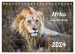 Afrika - Faszination Tierwelt (Tischkalender 2024 DIN A5 quer), CALVENDO Monatskalender
