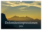 Dolomitenimpressionen (Wandkalender 2024 DIN A3 quer), CALVENDO Monatskalender