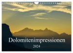 Dolomitenimpressionen (Wandkalender 2024 DIN A4 quer), CALVENDO Monatskalender