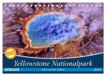 Yellowstone Nationalpark. Tanz auf dem Vulkan (Tischkalender 2024 DIN A5 quer), CALVENDO Monatskalender