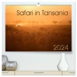 Safari in Tansania (hochwertiger Premium Wandkalender 2024 DIN A2 quer), Kunstdruck in Hochglanz