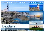 Leuchttürme - Maritime Leuchtfeuer an den Küsten (Tischkalender 2024 DIN A5 quer), CALVENDO Monatskalender