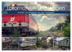 Lokomotiven und Wagen - Verfallen und vergessen auf dem Abstellgleis (Wandkalender 2024 DIN A3 quer), CALVENDO Monatskalender