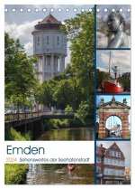 Emden - Sehenswertes der Seehafenstadt (Tischkalender 2024 DIN A5 hoch), CALVENDO Monatskalender