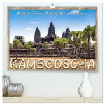 Kambodscha, Angkor Thom, Angkor Wat und Bayon (hochwertiger Premium Wandkalender 2024 DIN A2 quer), Kunstdruck in Hochglanz
