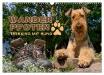 Wanderpfoten. Trekking mit Hund (Wandkalender 2024 DIN A3 quer), CALVENDO Monatskalender