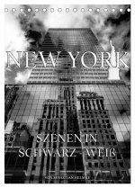 New York - Szenen in Schwarz - Weiß (Tischkalender 2024 DIN A5 hoch), CALVENDO Monatskalender