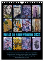 Kunst an Hauswänden (Wandkalender 2024 DIN A4 hoch), CALVENDO Monatskalender