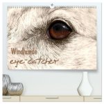 Windhunde eye-catcher (hochwertiger Premium Wandkalender 2024 DIN A2 quer), Kunstdruck in Hochglanz