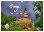 Burgen im Harz (Wandkalender 2024 DIN A4 quer), CALVENDO Monatskalender