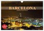 Barcelona Impressionen (Wandkalender 2024 DIN A4 quer), CALVENDO Monatskalender