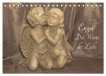 Engel - Die Worte der Liebe (Tischkalender 2024 DIN A5 quer), CALVENDO Monatskalender