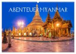 Abenteuer Myanmar (Wandkalender 2024 DIN A2 quer), CALVENDO Monatskalender