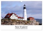 New England - 12 Monate Indian Summer (Wandkalender 2024 DIN A3 quer), CALVENDO Monatskalender