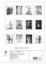 Mode in schwarz und weiß (hochwertiger Premium Wandkalender 2024 DIN A2 hoch), Kunstdruck in Hochglanz