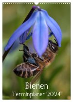 Bienen-Terminplaner 2024 (Wandkalender 2024 DIN A3 hoch), CALVENDO Monatskalender