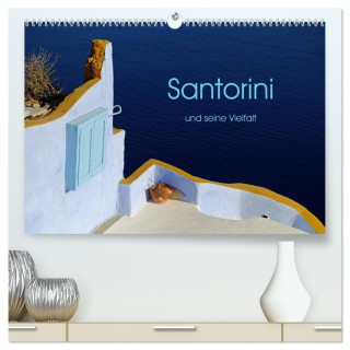 Santorini und seine Vielfalt (hochwertiger Premium Wandkalender 2024 DIN A2 quer), Kunstdruck in Hochglanz