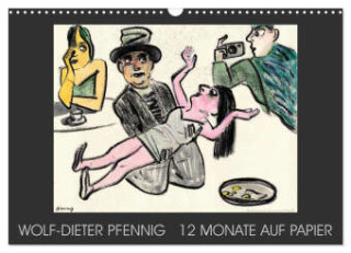 Wolf-Dieter Pfenning - 12 Monate auf Papier (Wandkalender 2024 DIN A3 quer), CALVENDO Monatskalender