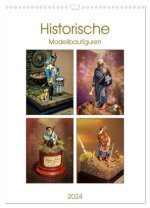 Historische Modellbaufiguren 2024 (Wandkalender 2024 DIN A3 hoch), CALVENDO Monatskalender