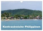 Kontrastreiche Philippinen (Wandkalender 2024 DIN A4 quer), CALVENDO Monatskalender