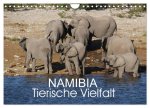 Namibia - Tierische Vielfalt (Wandkalender 2024 DIN A4 quer), CALVENDO Monatskalender