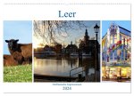 Leer - Ostfriesische Impressionen 2024 (Wandkalender 2024 DIN A2 quer), CALVENDO Monatskalender