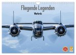 Fliegende Legenden - Warbirds (Wandkalender 2024 DIN A4 quer), CALVENDO Monatskalender