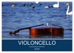VIOLONCELLO - atemberaubende Cellomotive (Wandkalender 2024 DIN A3 quer), CALVENDO Monatskalender