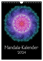 Mandala-Kalender 2024 (Wandkalender 2024 DIN A4 hoch), CALVENDO Monatskalender