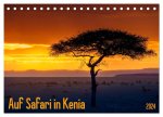 Auf Safari in Kenia 2024 (Tischkalender 2024 DIN A5 quer), CALVENDO Monatskalender