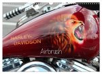 Harley Davidson - Airbrush (Wandkalender 2024 DIN A3 quer), CALVENDO Monatskalender