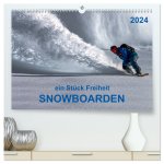 Snowboarden - ein Stück Freiheit (hochwertiger Premium Wandkalender 2024 DIN A2 quer), Kunstdruck in Hochglanz