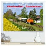 Oberlausitzer Eisenbahnen 2024 (hochwertiger Premium Wandkalender 2024 DIN A2 quer), Kunstdruck in Hochglanz