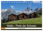 Wallis. Perle der Schweiz (Tischkalender 2024 DIN A5 quer), CALVENDO Monatskalender