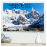 Patagonien 2024 - Traumziel in den Anden (hochwertiger Premium Wandkalender 2024 DIN A2 quer), Kunstdruck in Hochglanz