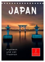 Japan - Hightech und viel Tradition (Tischkalender 2024 DIN A5 hoch), CALVENDO Monatskalender